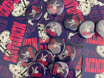 Kiss Ass Godhead Sticker Badge Set The Membranes