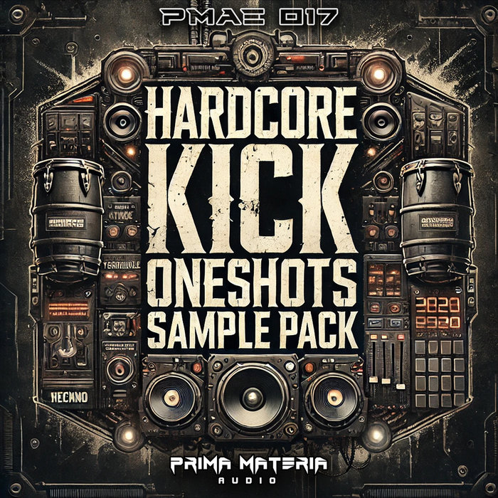 PMAE017 Hardcore Kick OneShots Sample Pack Exode 33 Prima Materia Audio