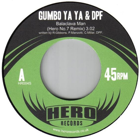 Balaclava Man b/w Black Mountain (HR004S) | Gumbo Ya Ya v Hero No