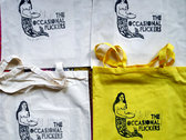 THE OCCASIONAL FLICKERS Limited edition hand printed tote bag NATURAL photo 