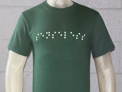 senseless Braille T-shirt (Green Horizontal) main photo