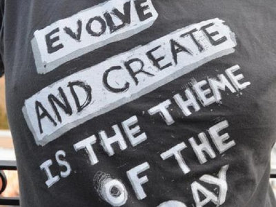 Evolve and Create Unisex T-Shirt (Grey) main photo