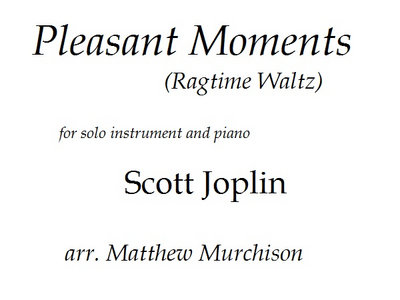 Pleasant Moments (PDF Sheet Music) main photo