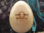 The Bhajans Hand Emboseed Wooden Egg Shaker photo 