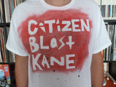 Citizen Blast Kane T-Shirt design Red/Black on White - Mens photo 