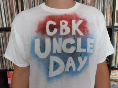 CBK Uncle Day T-Shirt design Red/Blue/Black on White - Mens main photo