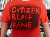 Citizen Blast Kane T-Shirt design Black on Red - Mens photo 