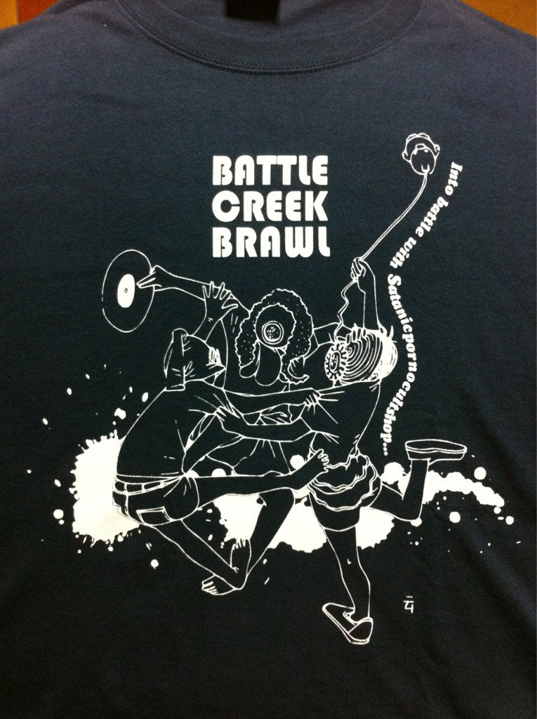 Battle Creek Brawl T-Shirt | Satanicpornocultshop Battle Creek Brawl T-Shirt | Satanicpornocultshop