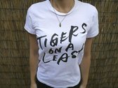 Tigers on a Leash Logo T Shirt (White) photo 
