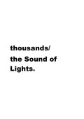 Thousands/ the Sound of Lights image