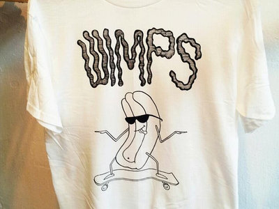 Skateboarding Hot Dog Shirt (white n black) main photo