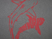 Grey Shirt with Red Shark photo 