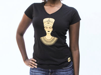 T-Shirt (Nefertiti) gold and black main photo