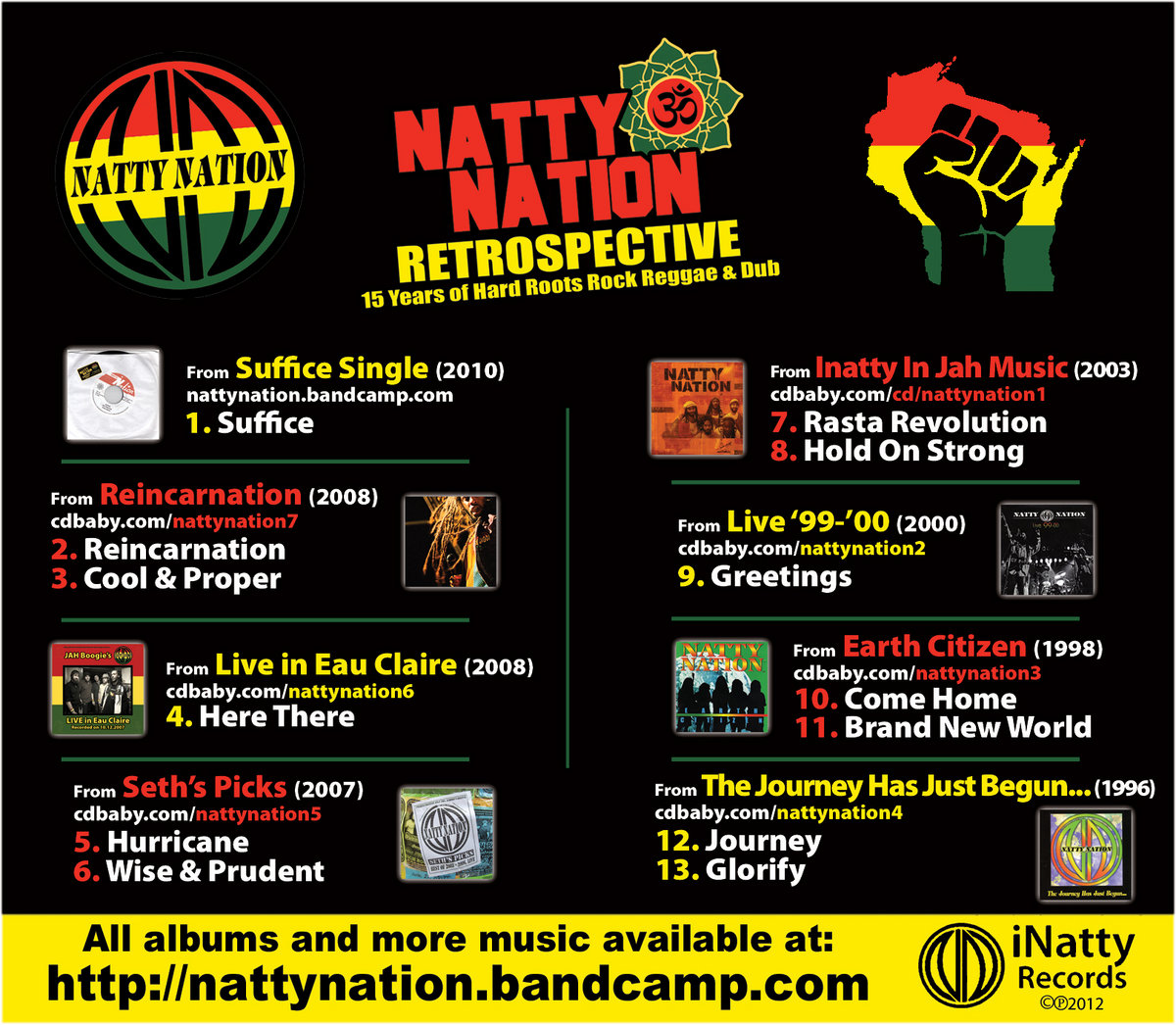 Retrospective 15 Years Of Hard Roots Rock Reggae Natty Nation cd includes immediate download