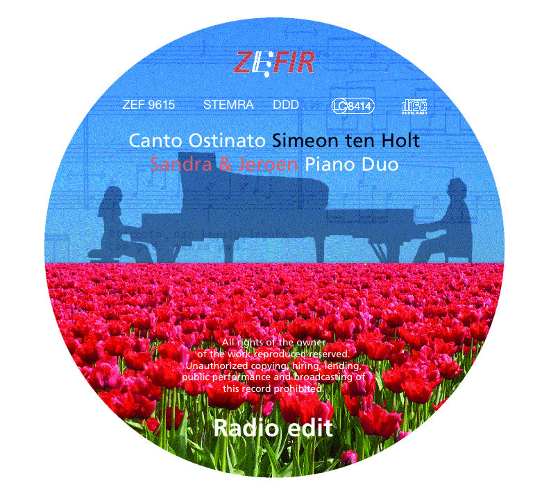 Canto Ostinato | Piano duo Jeroen en Sandra van Veen | Zefirrecords