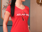Red V-Neck Lady Shirt - Atlas Volt Logo (Limited Edition) photo 
