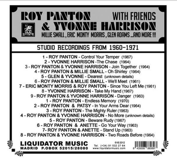 Studio Recordings 1961-1970 | Roy Panton & Yvonne Harrison and