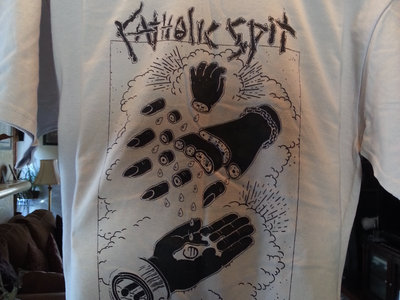 Hands T-Shirt (Black Ink on Silver) main photo