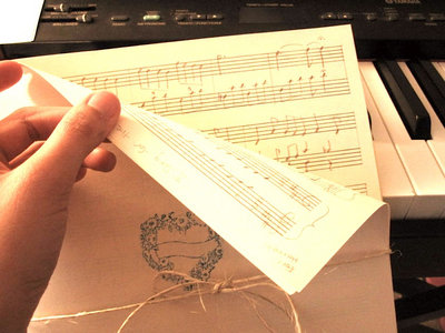 Sheet music of 3 songs, hand written by artist + recordings main photo