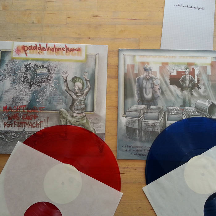 endlich wieder deutschpunk – LP (red or blue vinyl)