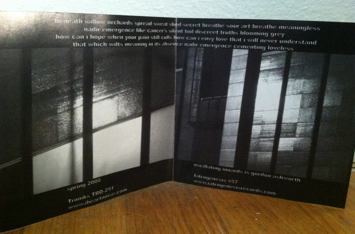 Nadir Emergence Oscillating Innards iatrogenesis