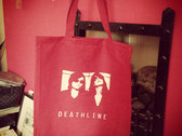 BURGUNDY TOTE BѦG WITH SILVER DESIGN (Limited Edition) photo 