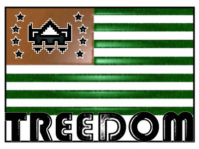 Treedom flag sticker main photo
