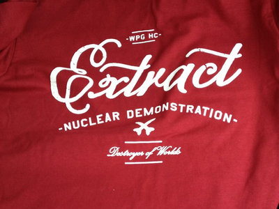 'Nuclear Demonstration - Destroyer Of Worlds' Shirt - Red main photo