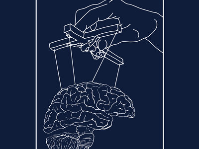 Brain T-shirt (Navy Blue) main photo