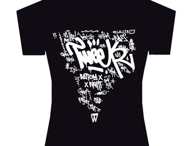 T-Shirt (women's) - Black (white logo by Luthor) main photo