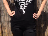 T-Shirt (women's) - Black (white logo by Luthor) photo 