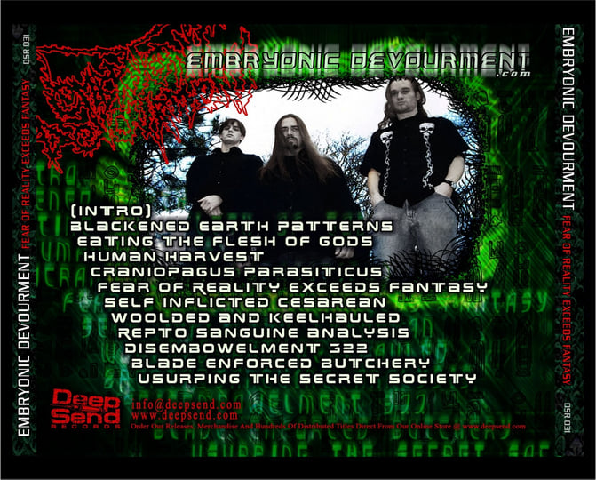 THE FEAR OF REALITY EXCEEDS FANTASY | EMBRYONIC DEVOURMENT