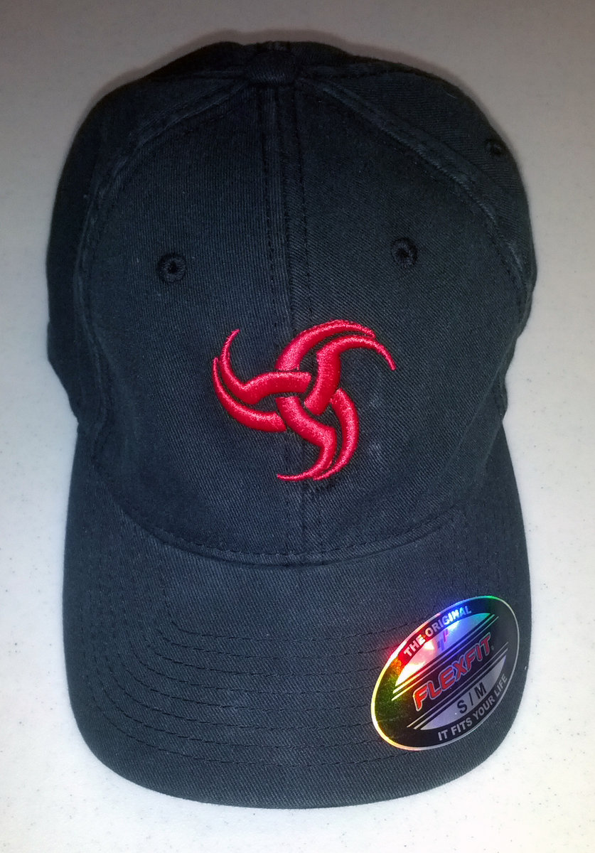 Black Triple Horn Logo Hat Fade To Oblivion