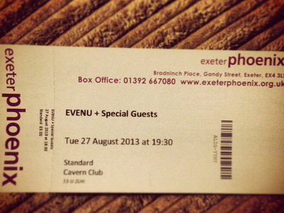 Ticket to Exeter cavern on 27th August w/ EVENU + Black Foxxes main photo