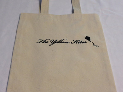 Duck cloth tote bag with The Yellow Kites logo on it main photo