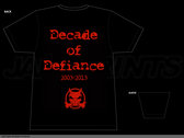 Decade of Defiance t-shirt photo 
