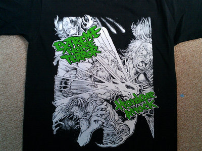 Hardcore Attack T-shirt Green | Extreme Noise Terror