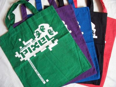 cotton tote bag with sleazy, inc. operateds song "pixel" special edition main photo