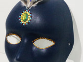 Dark blue venetian mask photo 