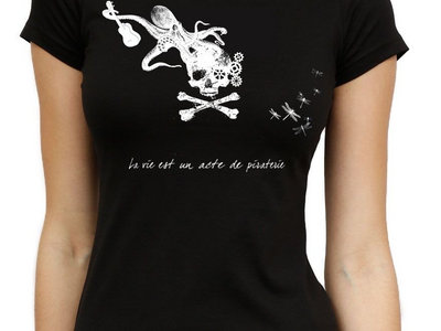 Female T-shirt - Benoit & la Lune - Octopus and uke main photo