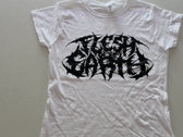 White T-shirt with black logo photo 