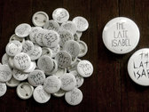 THE LATE ISABEL x DEX FERNANDEZ button pins photo 