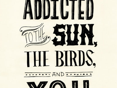 "Addicted" Lyric Poster main photo