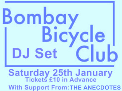 Bombay Bicycle Club DJ Set Tickets - 25/01/2014 - Amersham Arms, London main photo