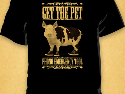 "Get The Pet" t-shirt black main photo