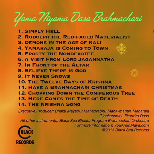 Christmas is. . .Not on Vaishnava Calendar | Yama Niyama Dasa Brahmachari