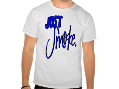 Just Smoke (Blue/White) Basic T-Shirt main photo