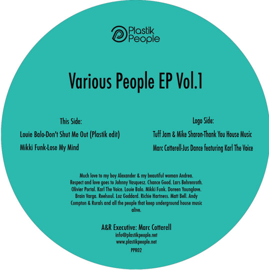 PPR02 - Various People Vol.1 | Plastik People Recordings