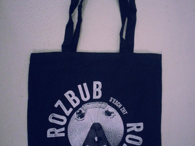 Cotton Tote Bag with the new ROZBUB Logo on it main photo