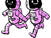 handheld astronauts sticker [SOLD OUT] photo 